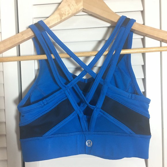 SOLD: Lululemon Royal Blue Sports Bra - Picture 2 of 4